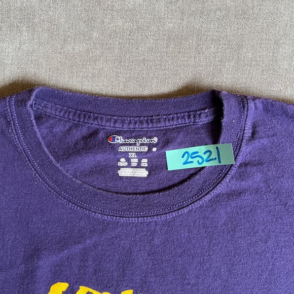 Champion‎ LSU shirt mens XL purple yellow death valley football SEC casual - Picture 5 of 8